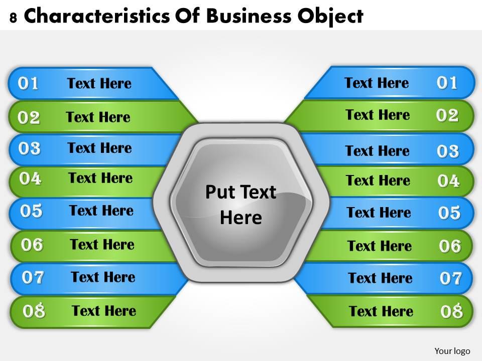 1013 Business Ppt diagram 8 Characteristics Of Business Object ...