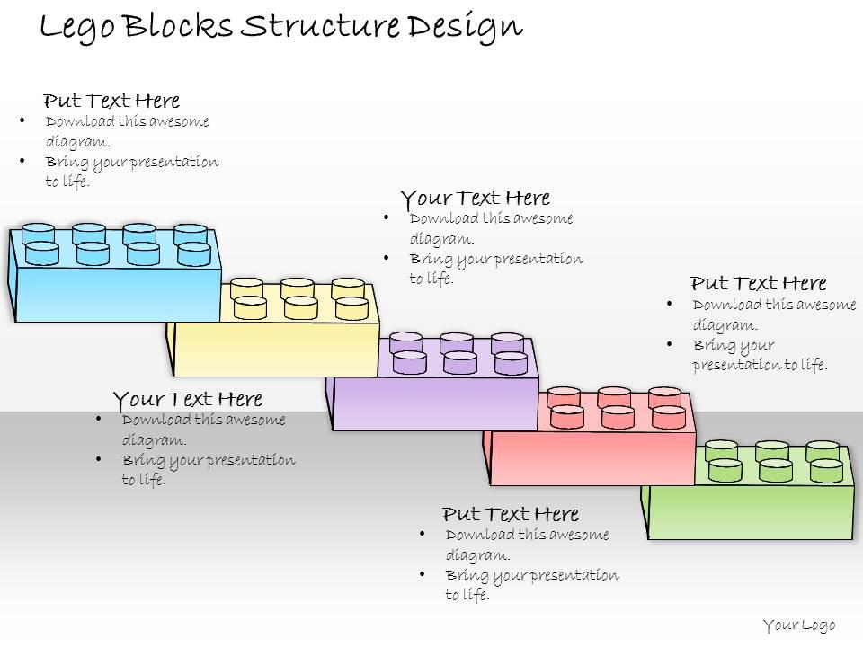 1013_business_ppt_diagram_lego_blocks_structure_design_powerpoint_template_Slide01