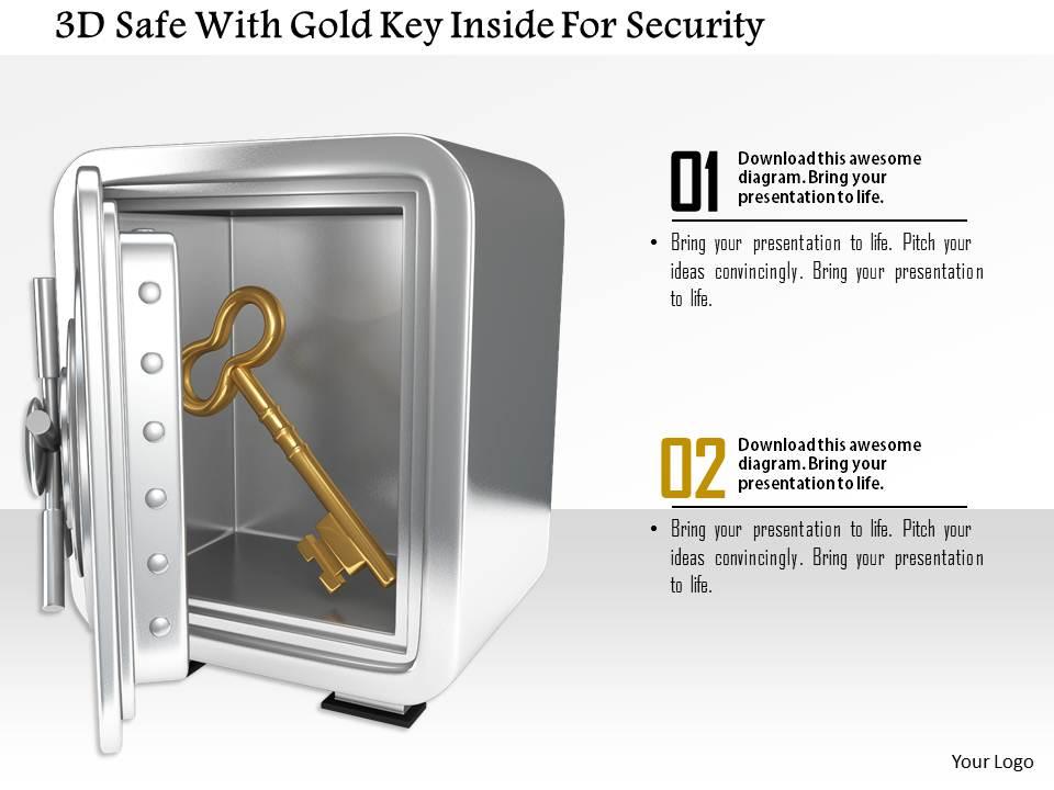 1014_3d_safe_with_gold_key_inside_for_security_image_graphics_for_powerpoint_Slide01