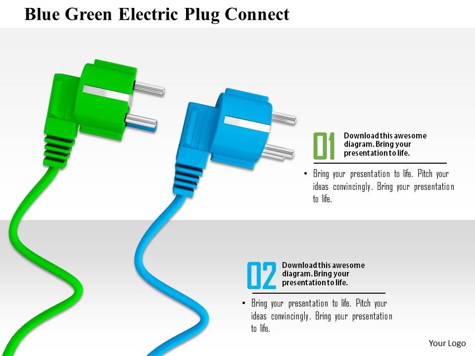 1014_blue_green_electric_plug_connect_image_graphics_for_powerpoint_Slide01