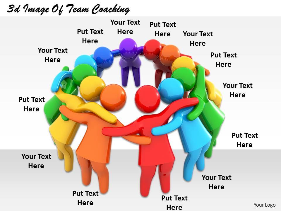 1113 3d image of team coaching ppt graphics icons powerpoint Slide01