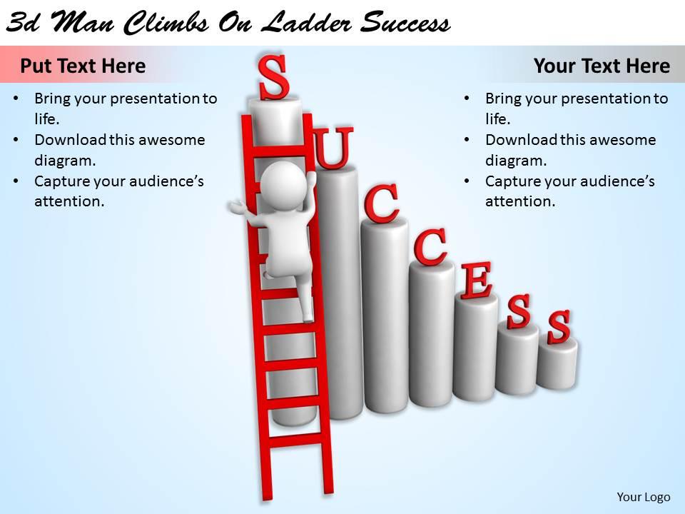 1113_3d_man_climbs_on_ladder_success_ppt_graphics_icons_powerpoint_Slide01