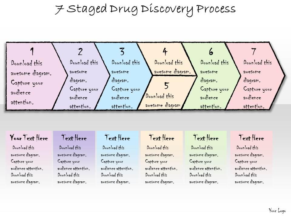 1113_business_ppt_diagram_7_staged_drug_discovery_process_powerpoint_template_Slide01