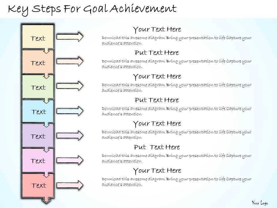 1113 business ppt diagram key steps for goal achievement powerpoint template Slide01