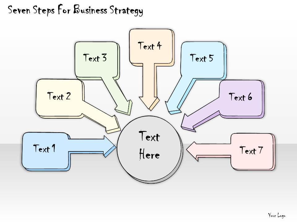 1113 business ppt diagram seven steps for business strategy powerpoint template Slide01