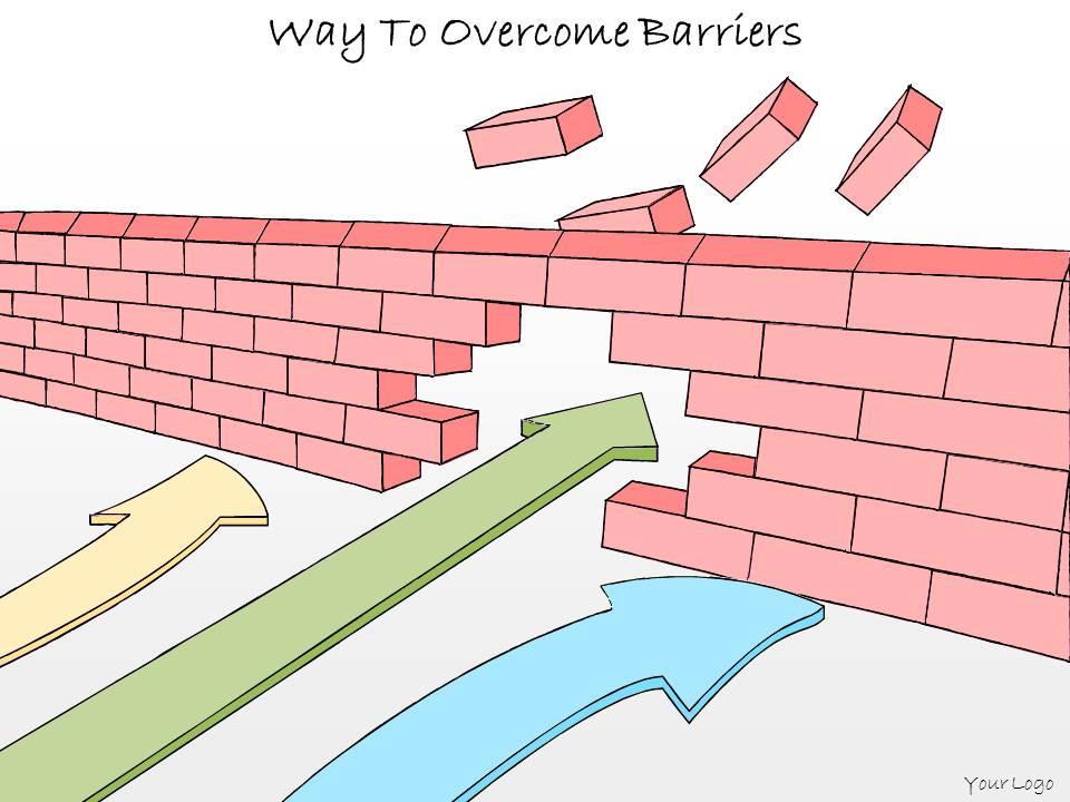 1113 business ppt diagram way to overcome barriers powerpoint template Slide01