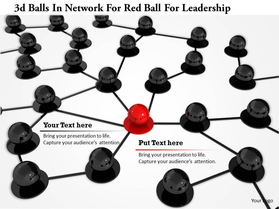 1114_3d_balls_in_network_for_red_ball_for_leadership_image_graphic_for_powerpoint_Slide01