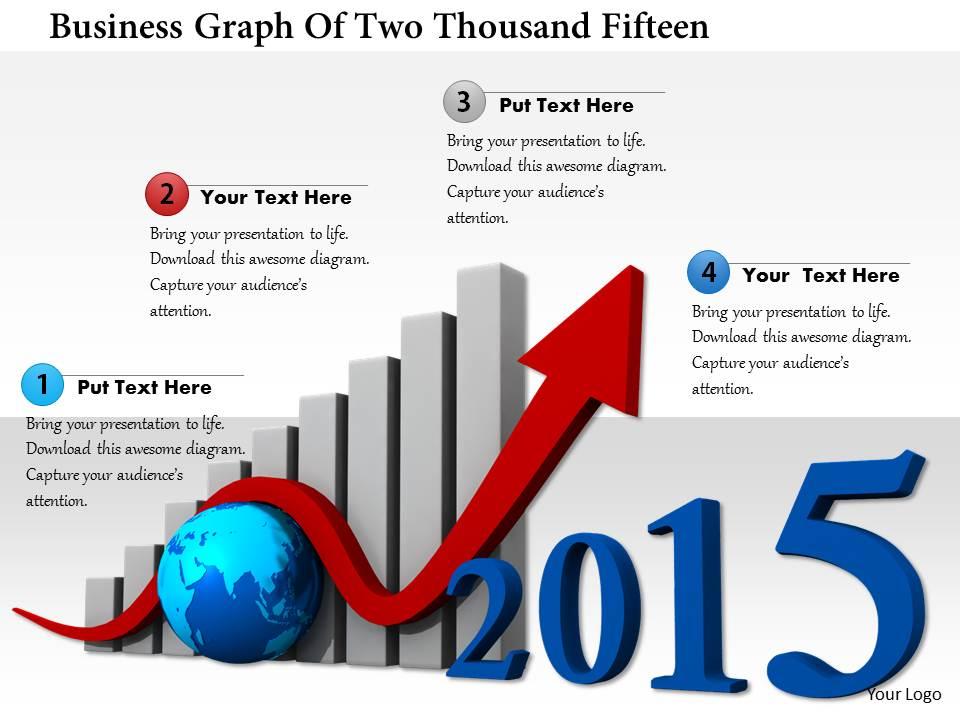 1114 business graph of two thousand fifteen image graphics for powerpoint Slide01