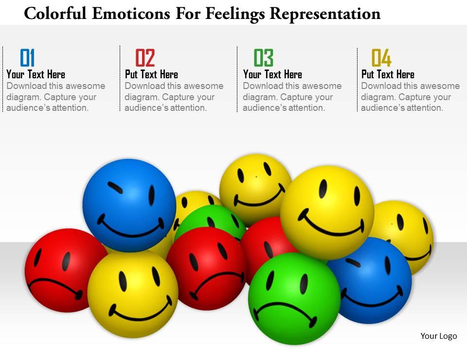 1114 colorful emotions for feelings representation image graphics for powerpoint Slide01