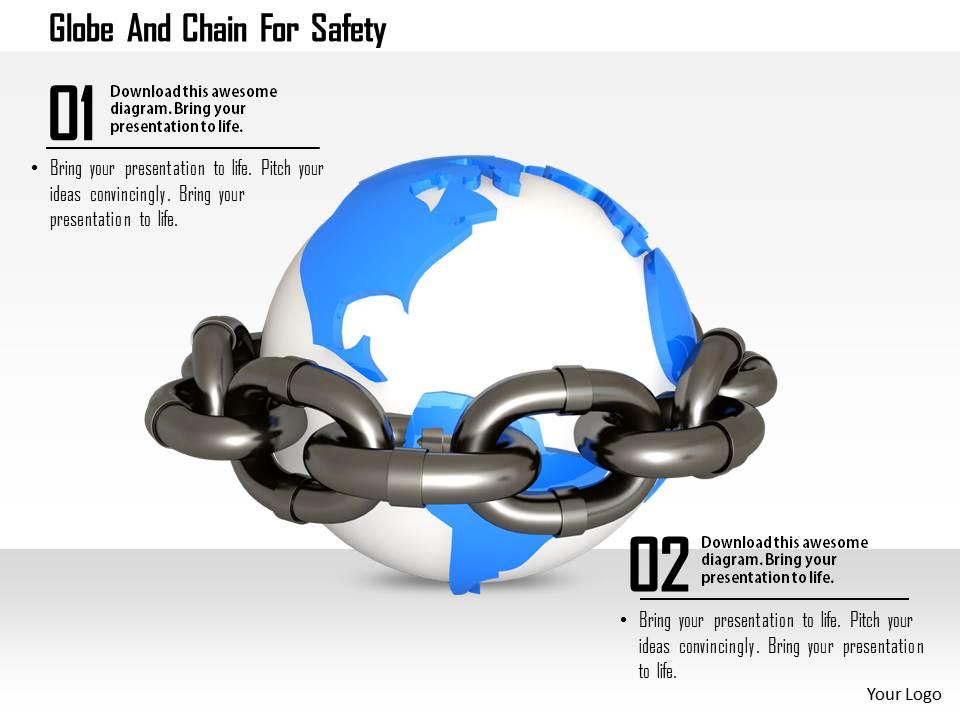 1114_globe_and_chain_for_safety_image_graphics_for_powerpoint_Slide01