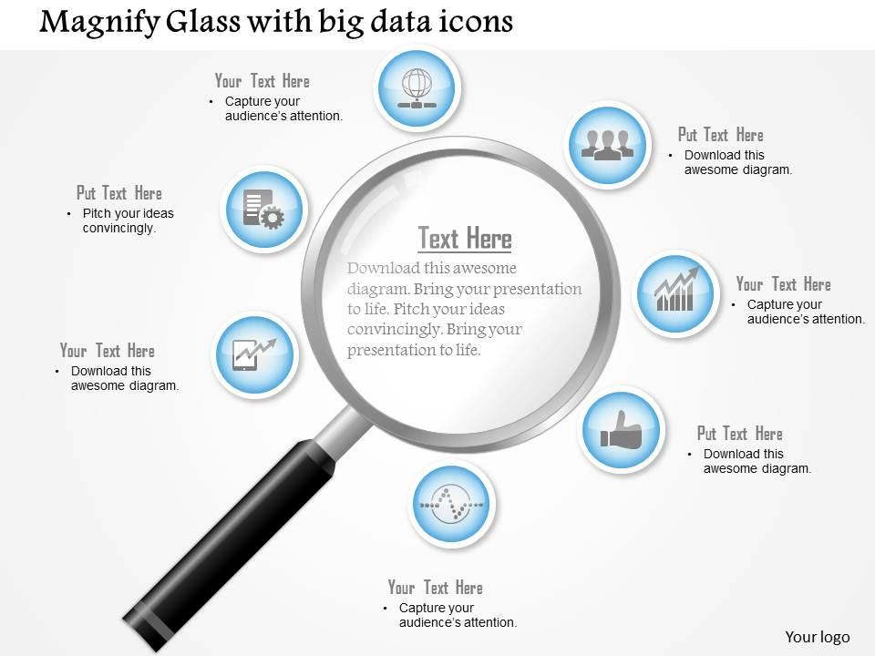 1114_magnifying_glass_with_big_data_icons_surrounding_the_lens_ppt_slide_Slide01