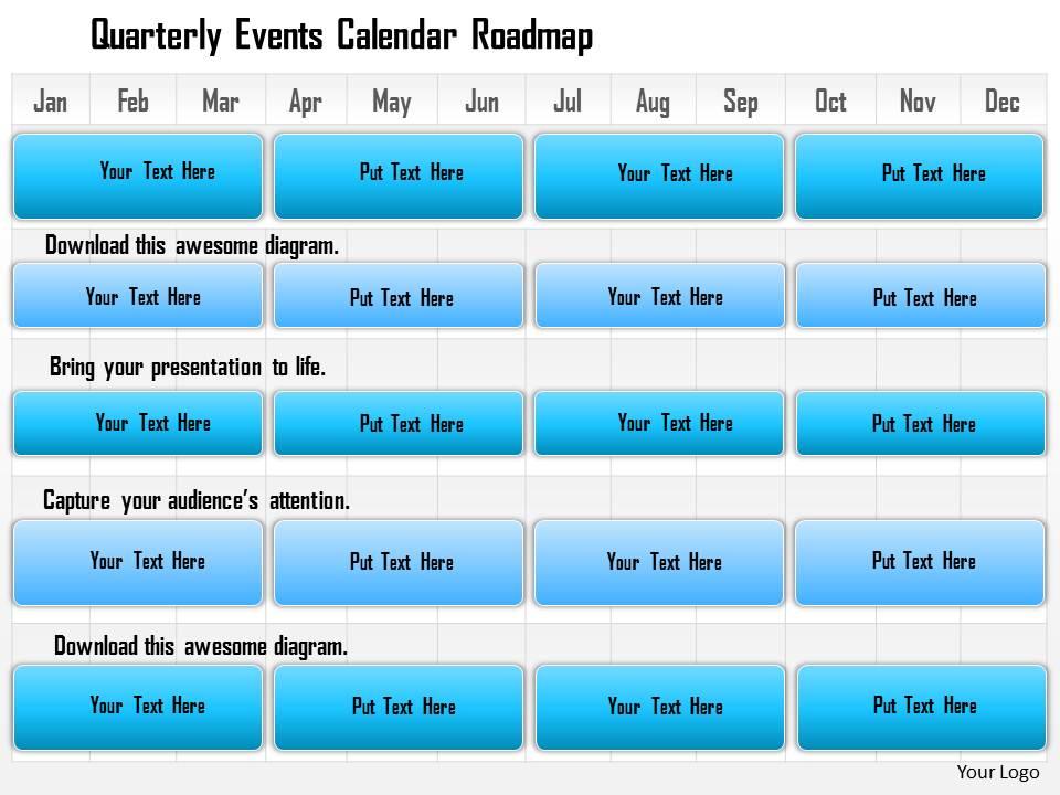 1114_quarterly_events_calendar_roadmap_powerpoint_presentation_Slide01