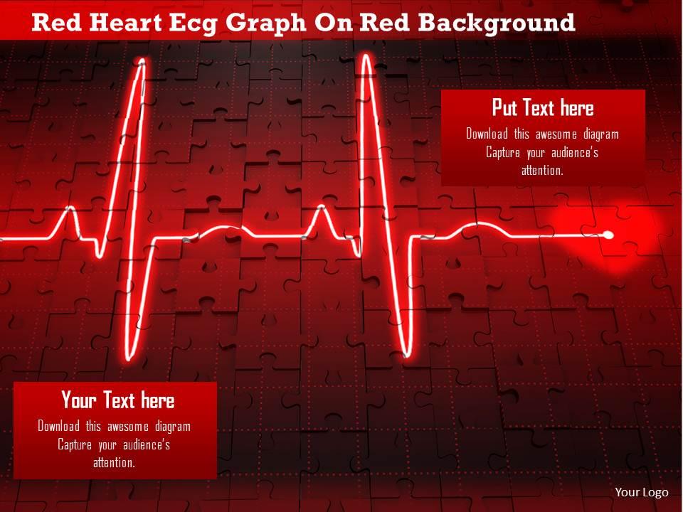 1114_red_heart_ecg_graph_on_red_background_image_graphics_for_powerpoint_Slide01