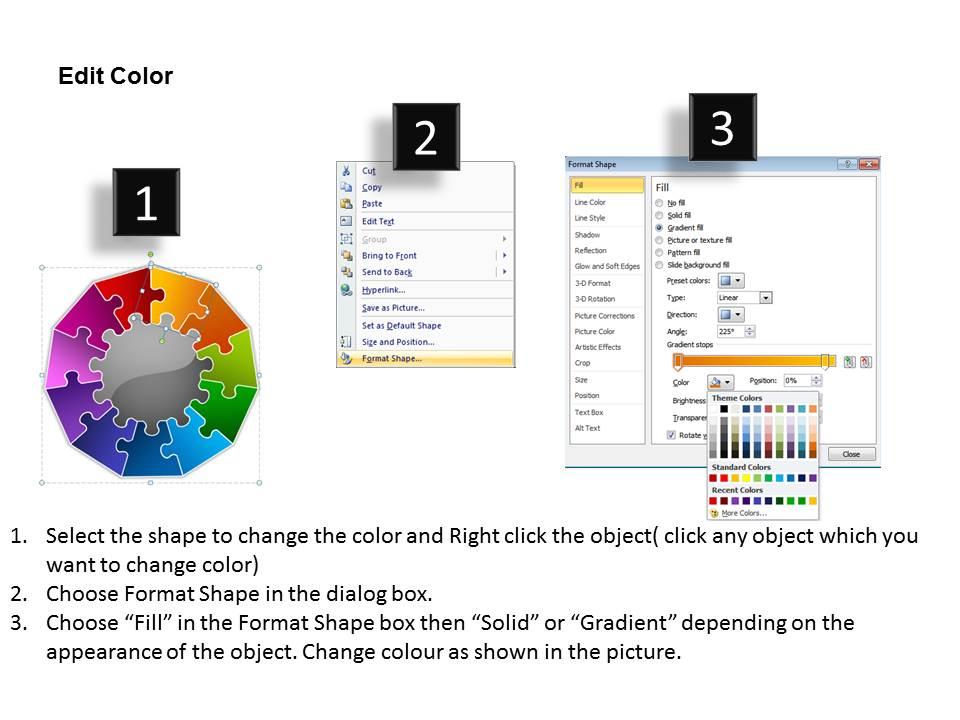 11 multiple jigsaw diagram powerpoint templates graphics slides 0712