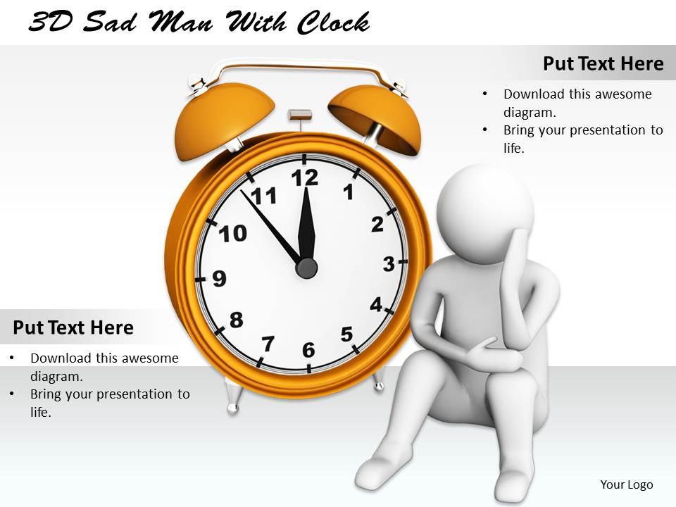 1813_3d_sad_man_with_clock_ppt_graphics_icons_powerpoint_Slide01