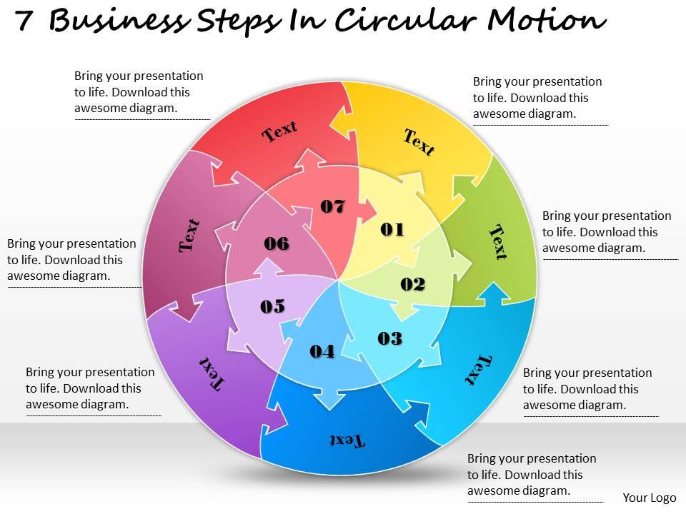1813_business_ppt_diagram_7_business_steps_in_circular_motion_powerpoint_template_Slide01