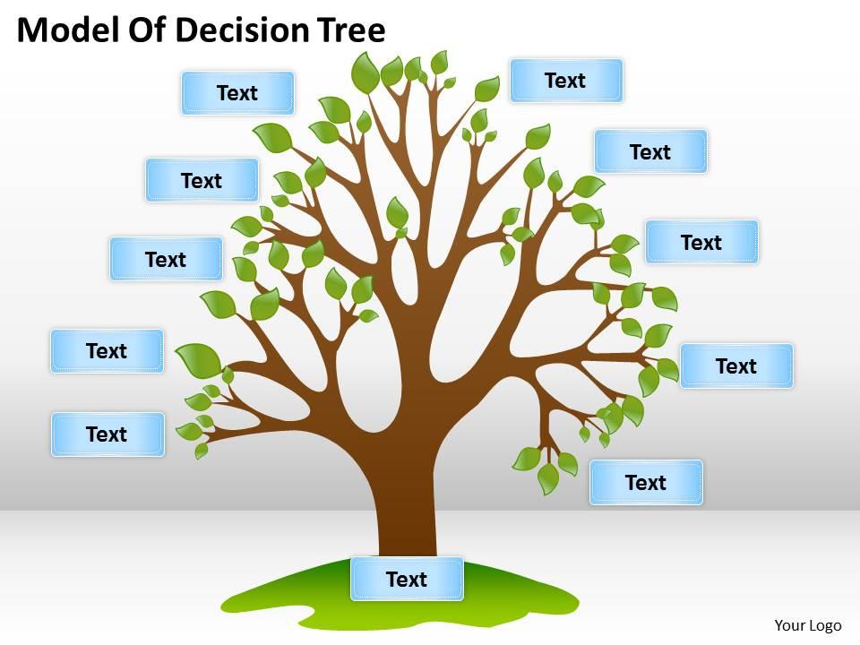 1813_business_ppt_diagram_model_of_decision_tree_powerpoint_template_Slide01