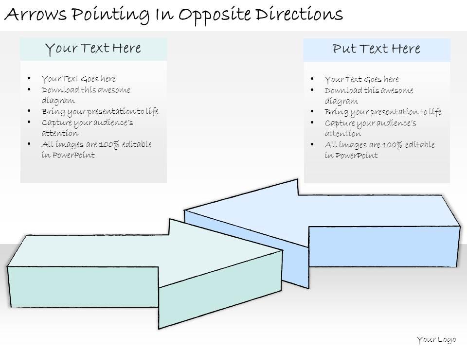 1814_business_ppt_diagram_arrows_pointing_in_opposite_directions_powerpoint_template_Slide01
