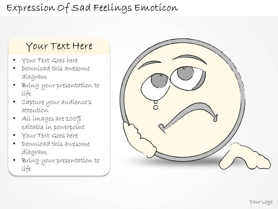 1814_business_ppt_diagram_expression_of_sad_feelings_emoticon_powerpoint_template_Slide01