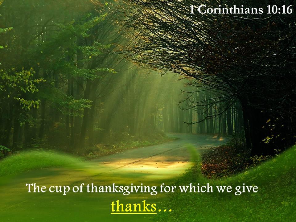 1 corinthians 10 16 the cup of thanksgiving powerpoint church sermon Slide01