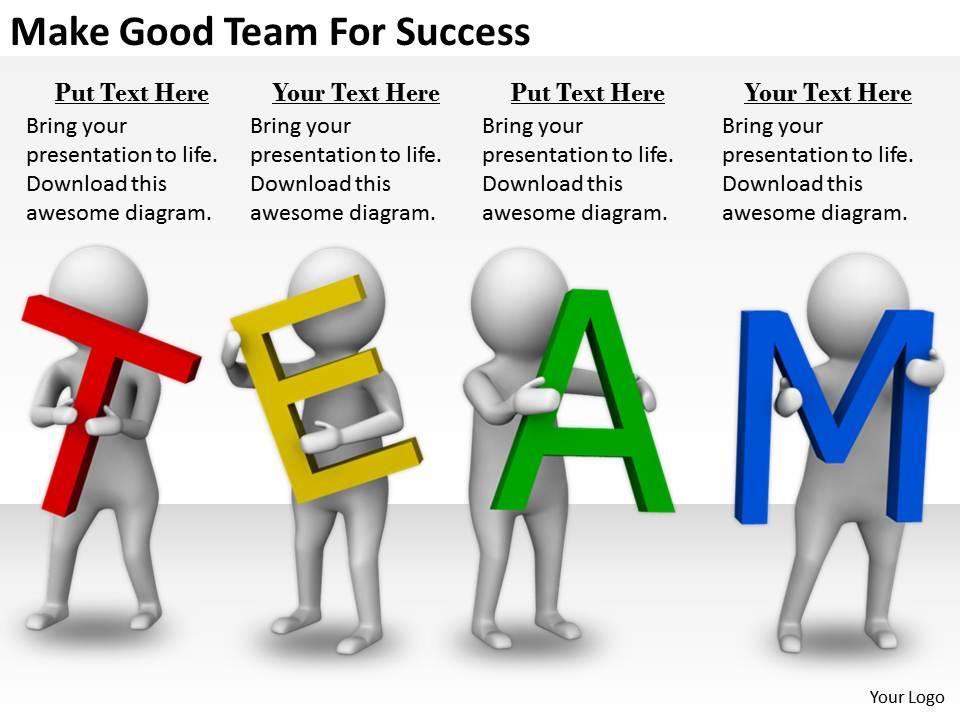 2413_business_ppt_diagram_make_good_team_for_success_powerpoint_template_Slide01