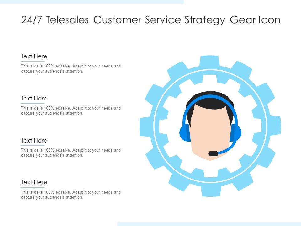 247 telesales customer service strategy gear icon