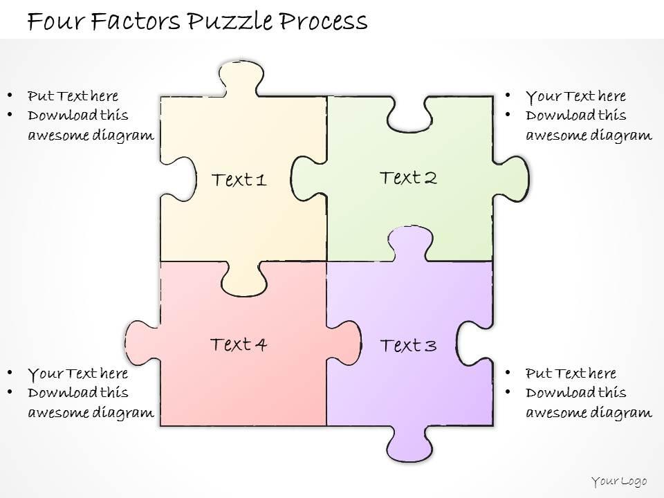 2502_business_ppt_diagram_four_factors_puzzle_process_powerpoint_template_Slide01