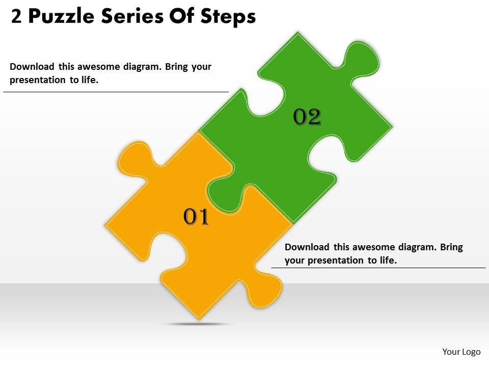 2613_business_ppt_diagram_2_puzzle_series_of_steps_powerpoint_template_Slide01