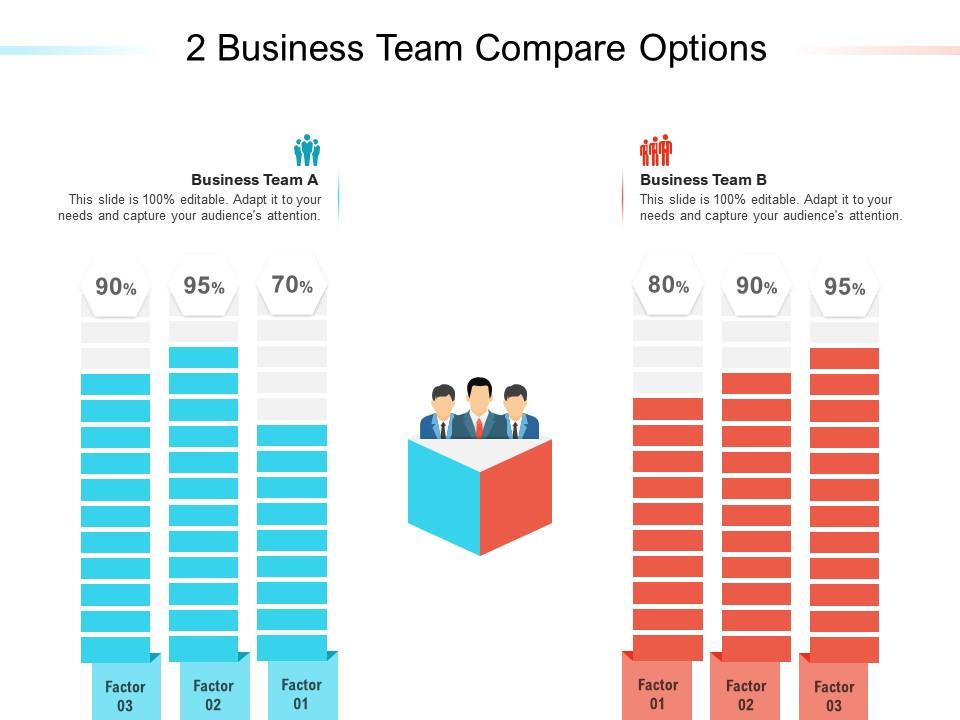 2 Business Team Compare Options | PowerPoint Slides Diagrams | Themes ...