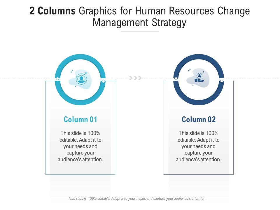 2 Columns Graphics For Human Resources Change Management Strategy