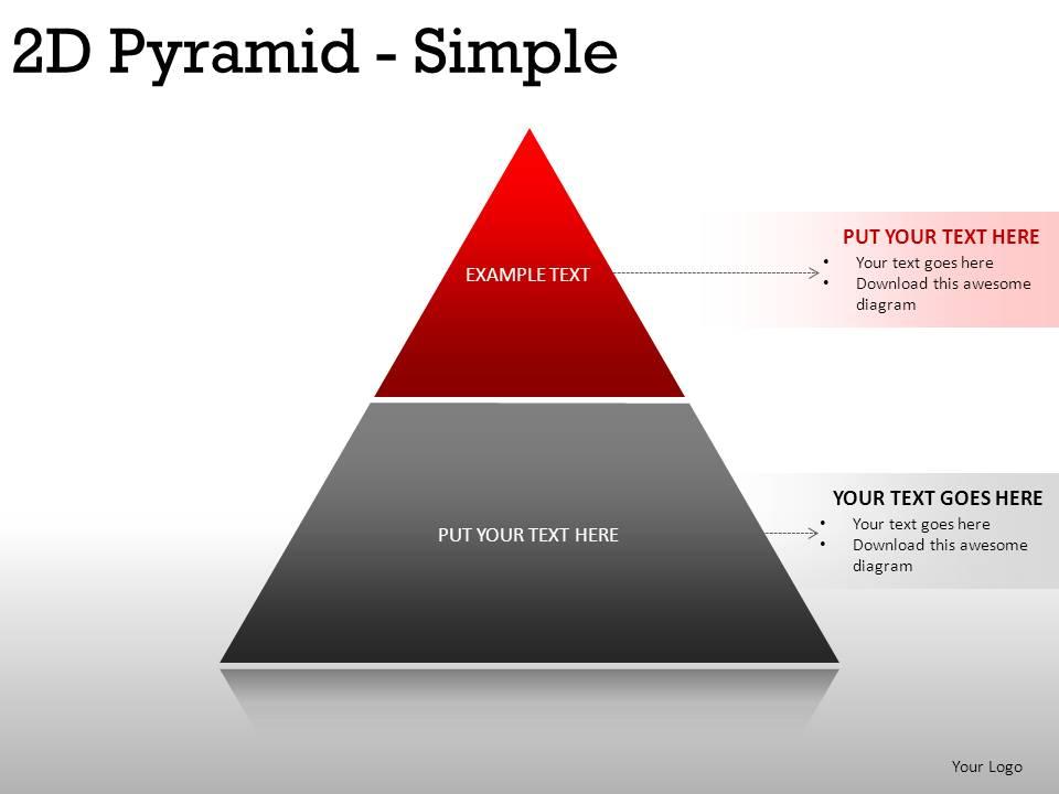 2d pyramid simple powerpoint presentation slides Slide00