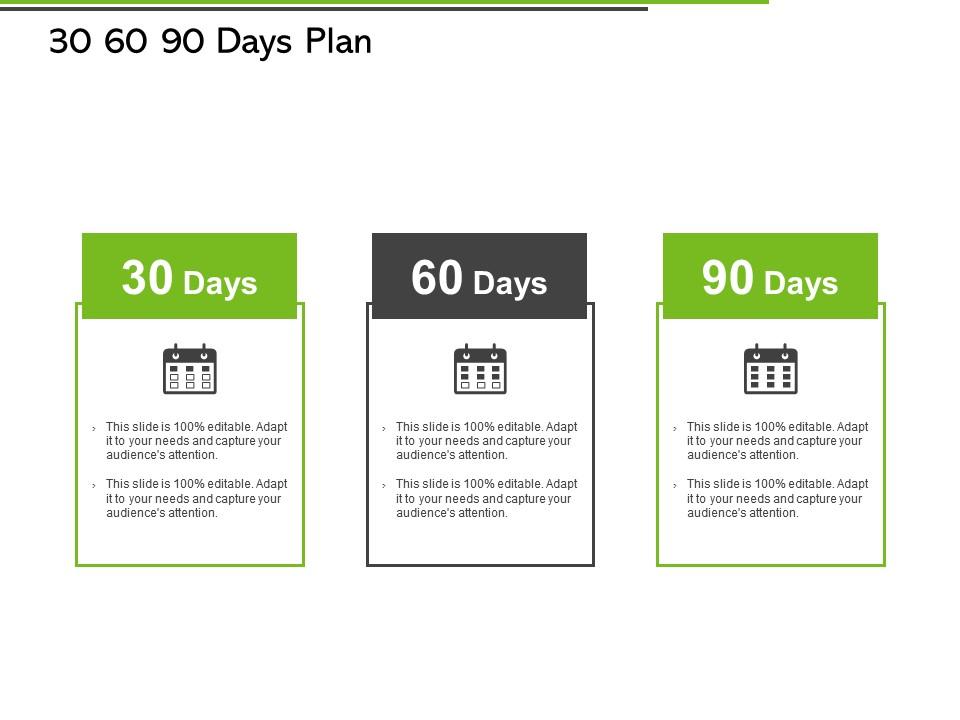 30 60 90 days plan calendar ppt powerpoint presentation diagram ppt Slide00