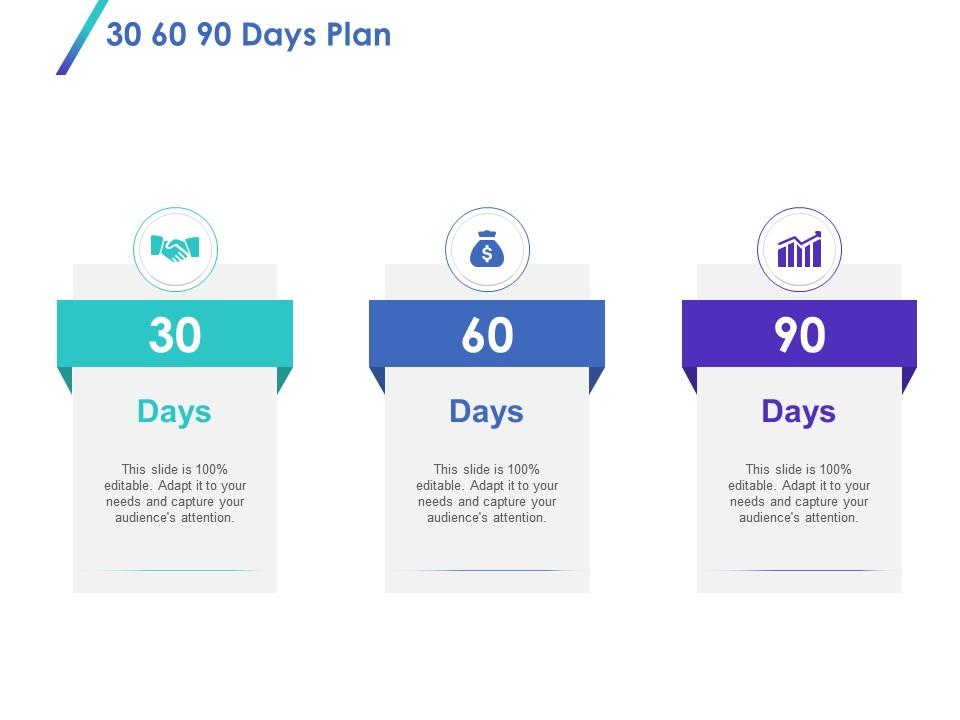 30 60 90 days plan l1332 ppt powerpoint presentation professional Slide00