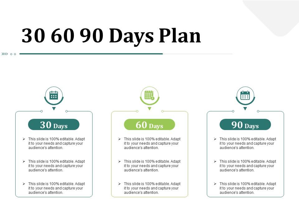 30 60 90 days plan n299 powerpoint presentation graphic images Slide00