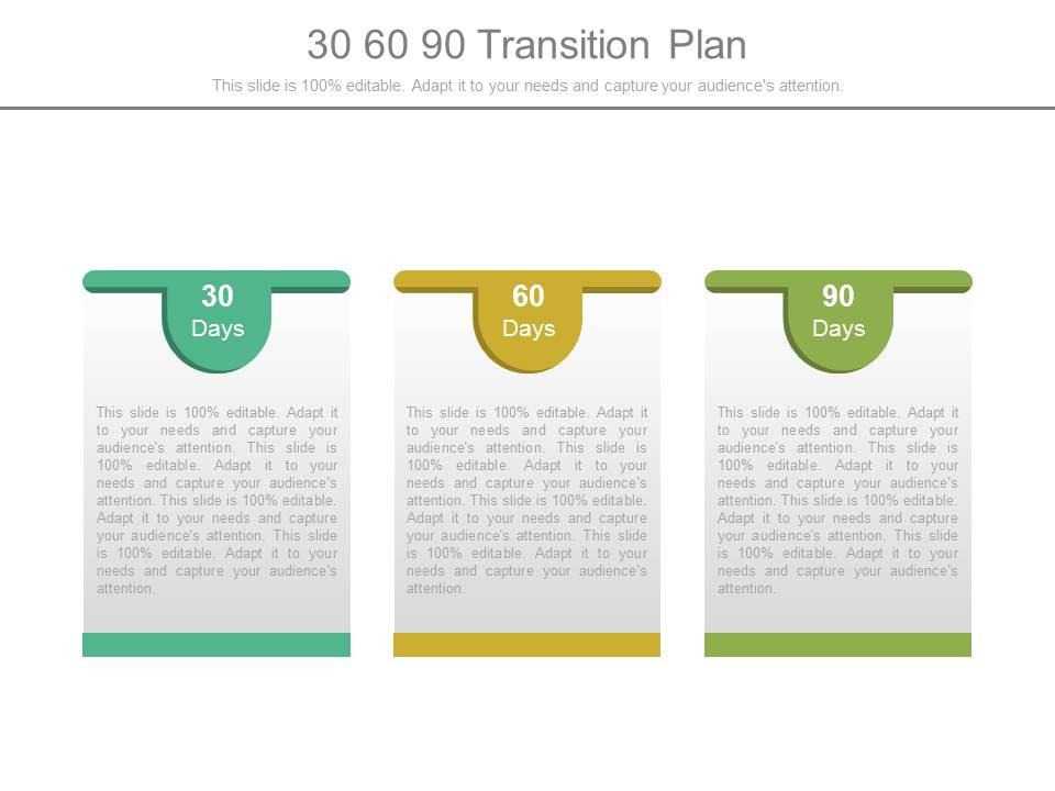 30 60 90 transition plan powerpoint templates Slide00