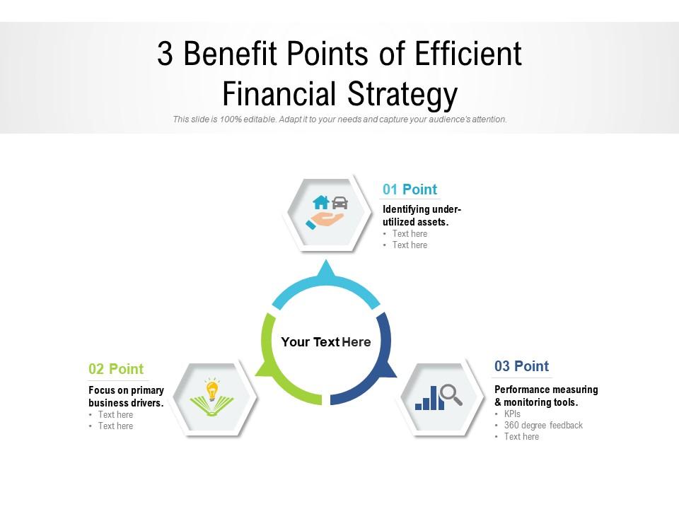 3 benefit points of efficient financial strategy Slide01
