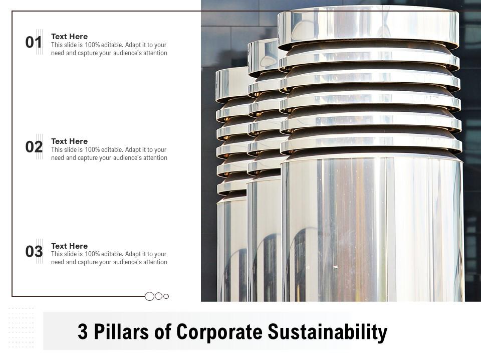 3 pillars of corporate sustainability Slide01