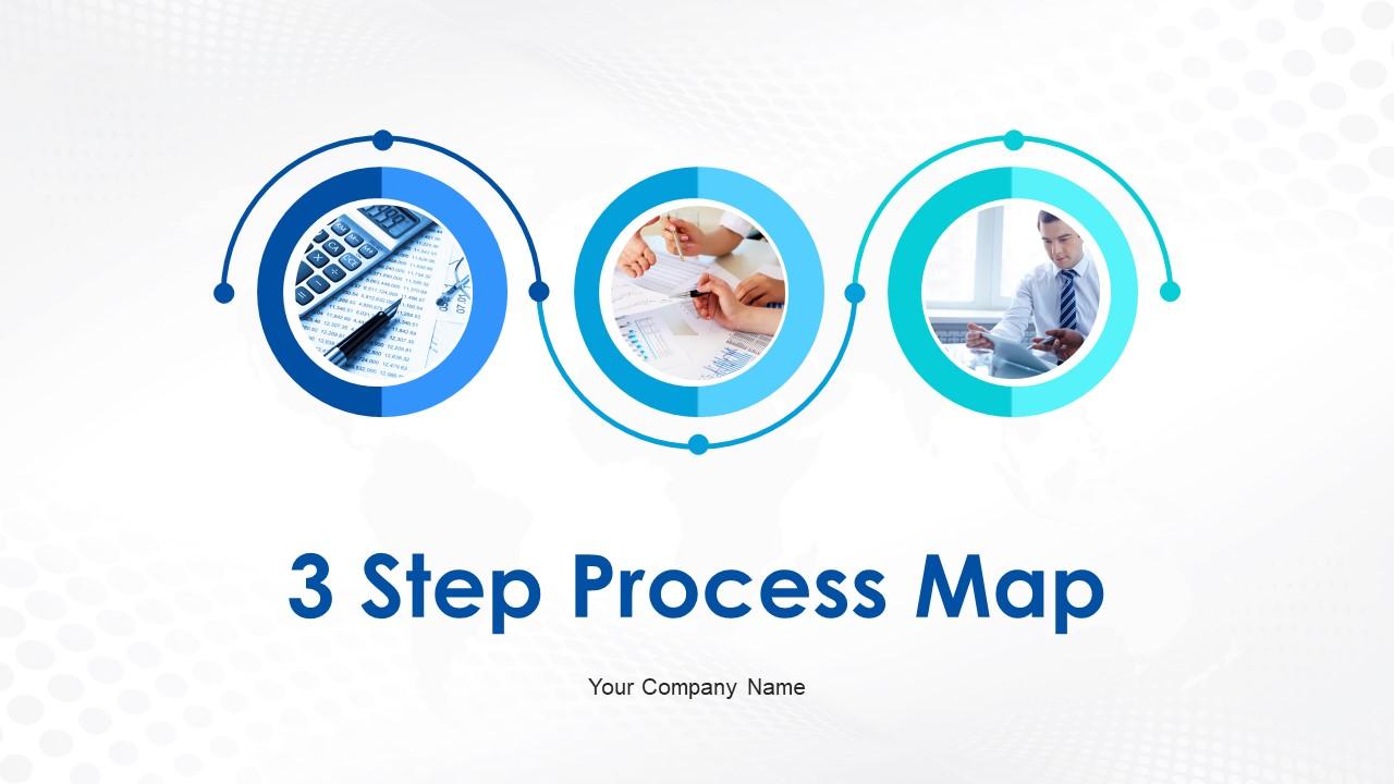 3 Step Process Map Change Plan Model Business Employee Training Slide00