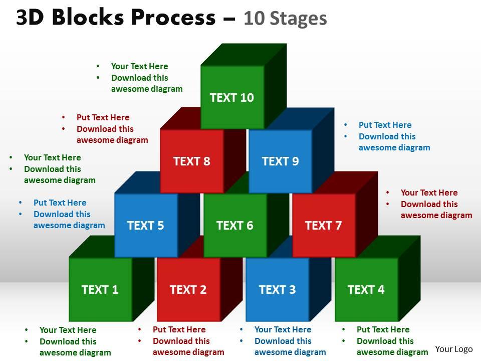 3d_blocks_process_10_stages_powerpoint_slides_and_ppt_templates_0412_Slide01