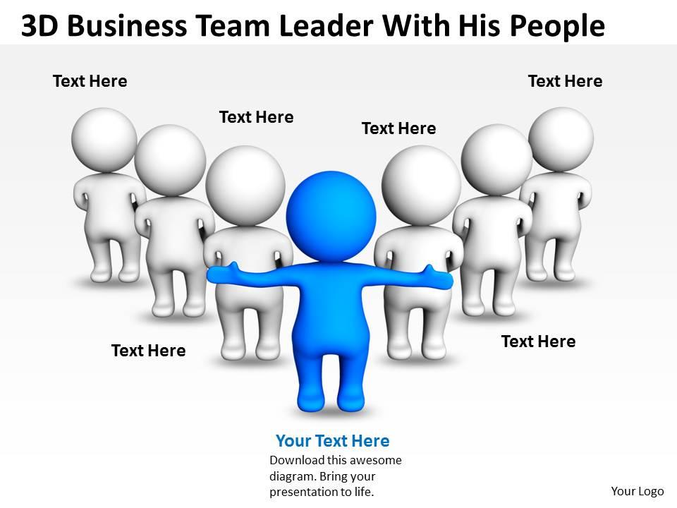 3d_business_team_leader_with_his_people_ppt_graphics_icons_Slide01