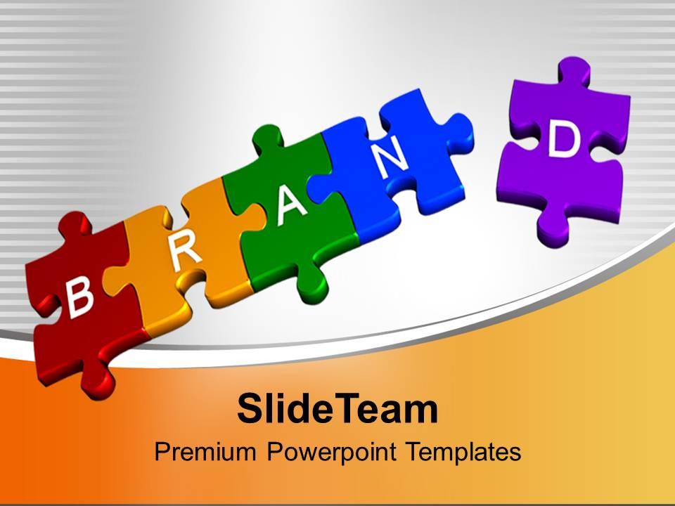 3d jigsaw puzzles of brand sales powerpoint templates ppt themes and graphics 0113 Slide01
