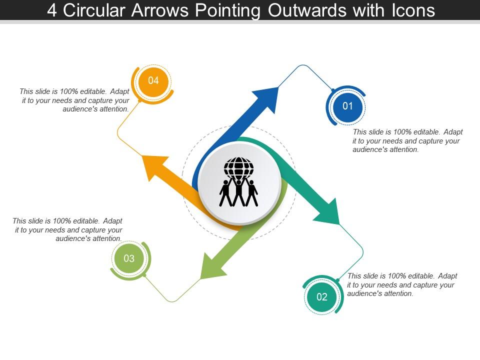4_circular_arrows_pointing_outwards_with_icons_Slide01