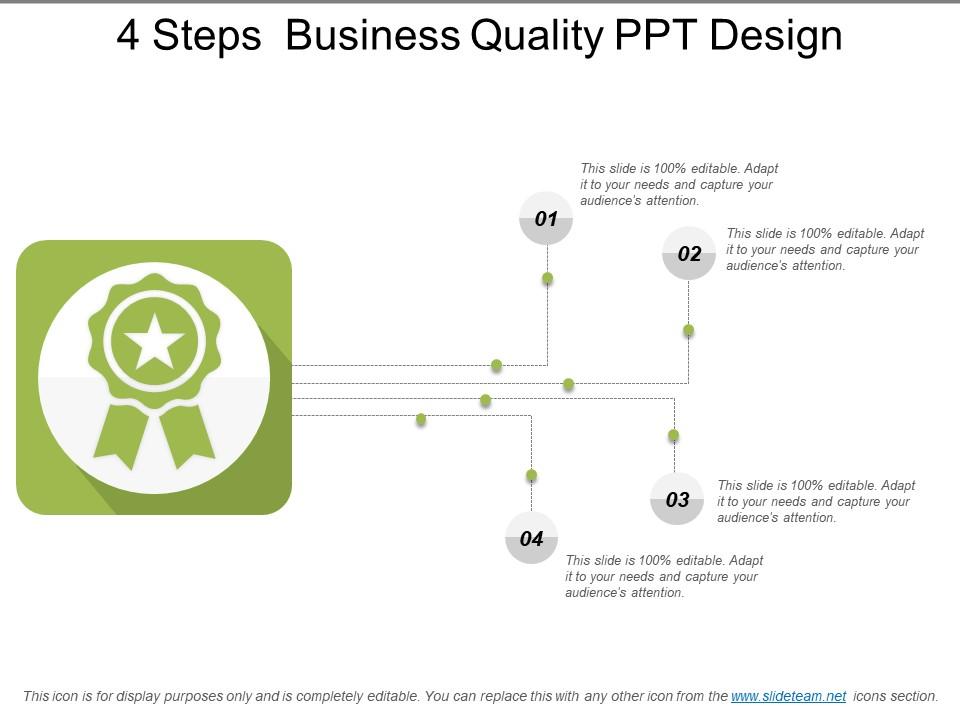 4 steps business quality ppt design Slide00
