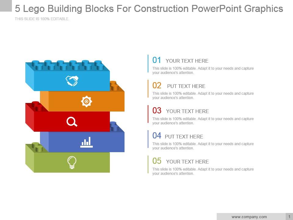 5_lego_building_blocks_for_construction_powerpoint_graphics_Slide01