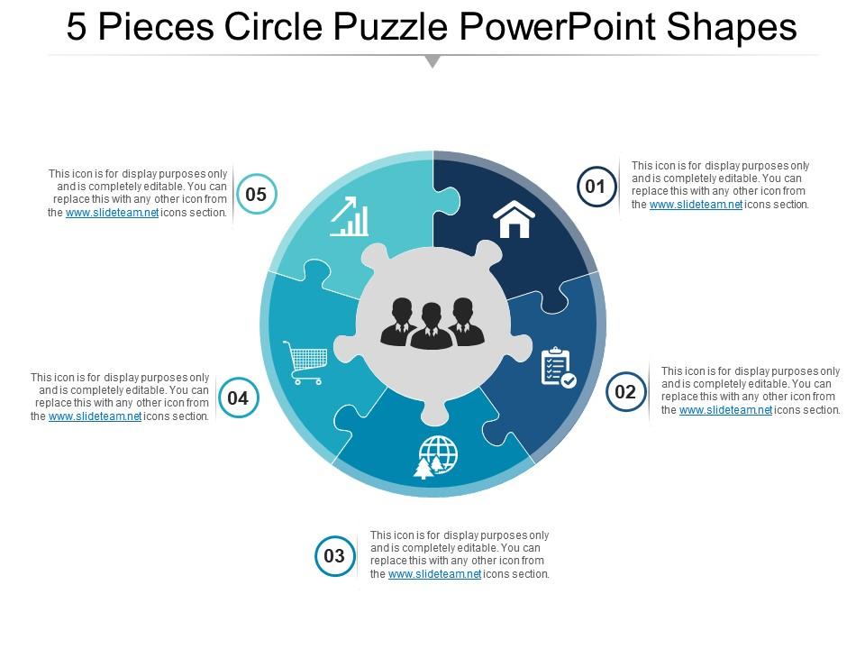 5_pieces_circle_puzzle_powerpoint_shapes_Slide01