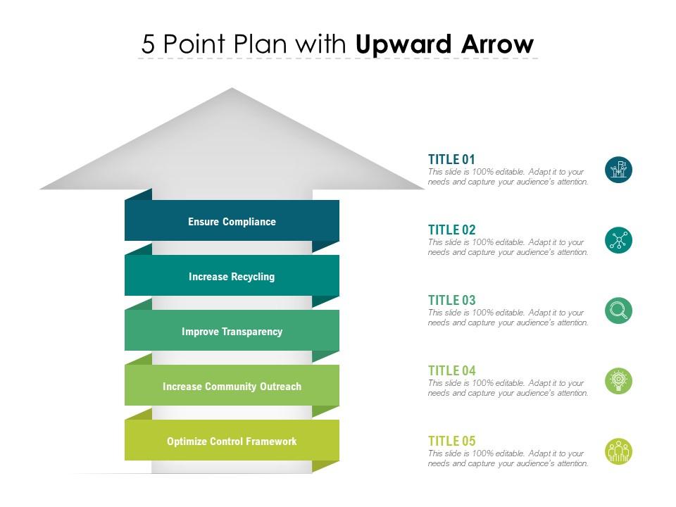 5 point plan with upward arrow Slide00