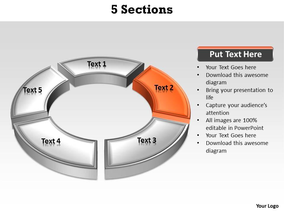 5 Sections powerpoint slides templates infographics images 1121 ...