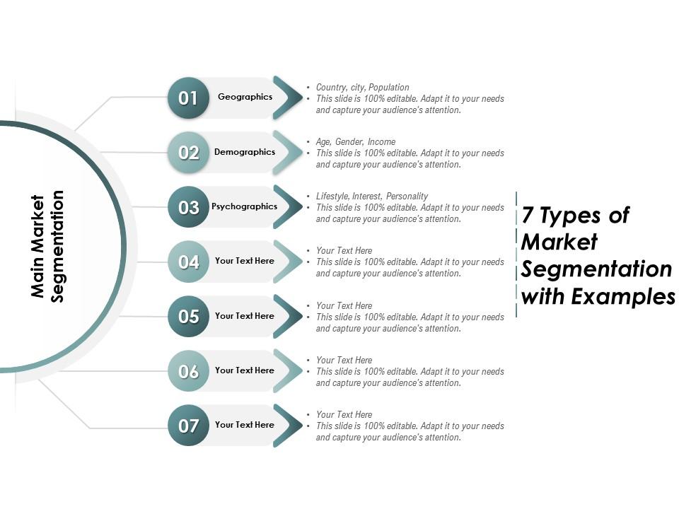 7 types of market segmentation with examples Slide01