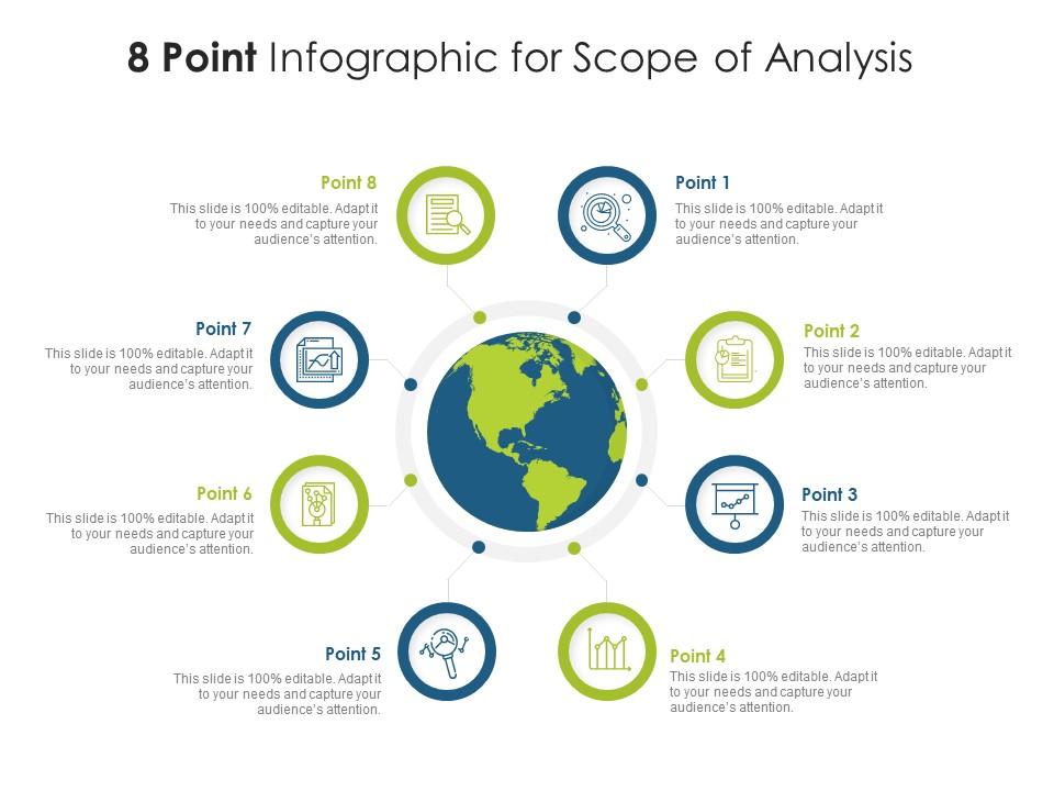 8 Point Infographic For Scope Of Analysis Template Presentation