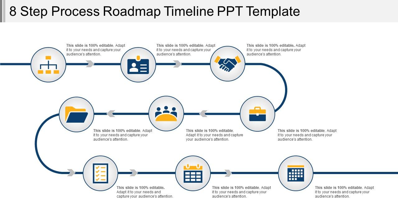 8_step_process_roadmap_timeline_ppt_template_Slide01